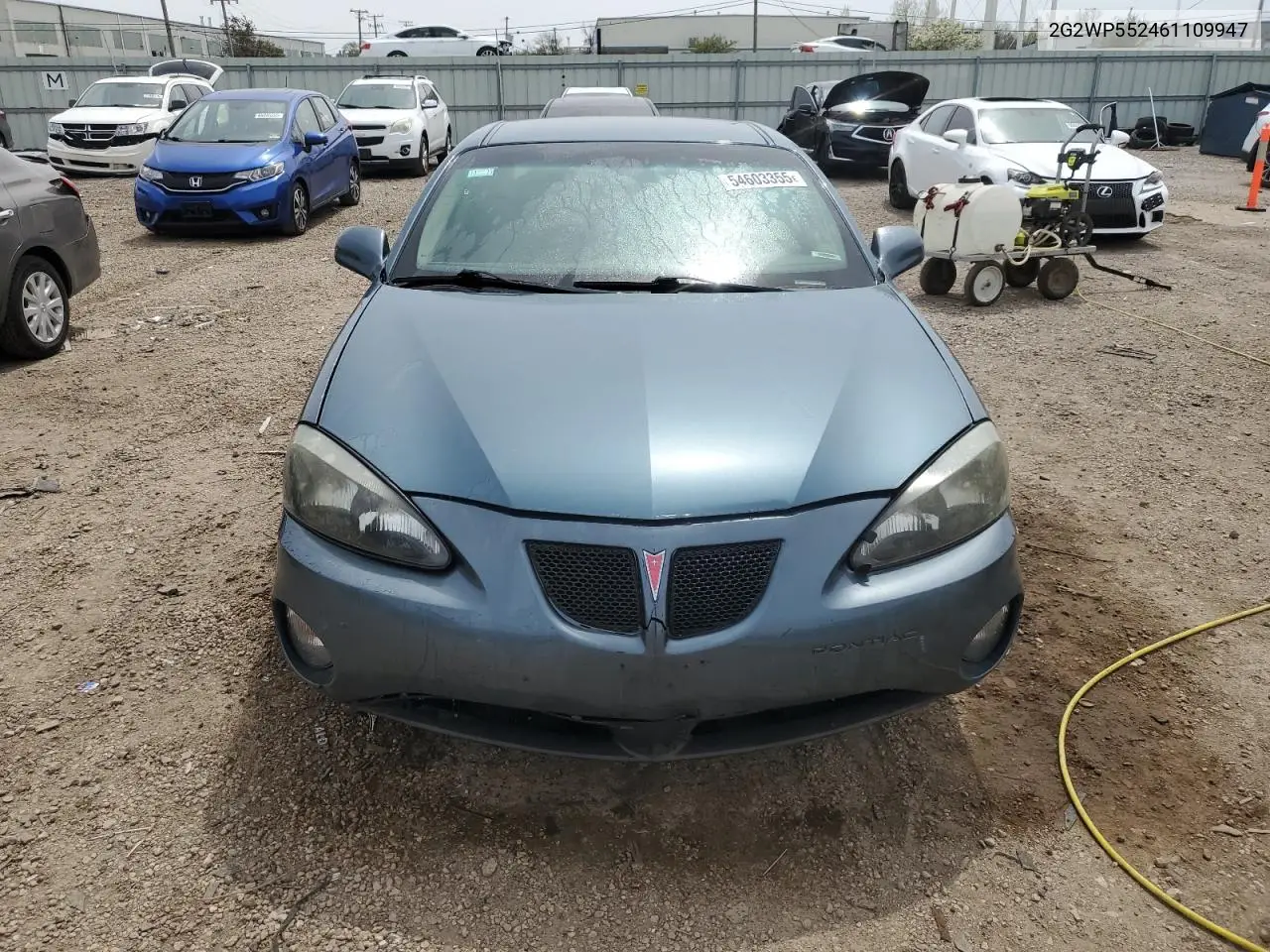 2006 Pontiac Grand Prix VIN: 2G2WP552461109947 Lot: 54603355