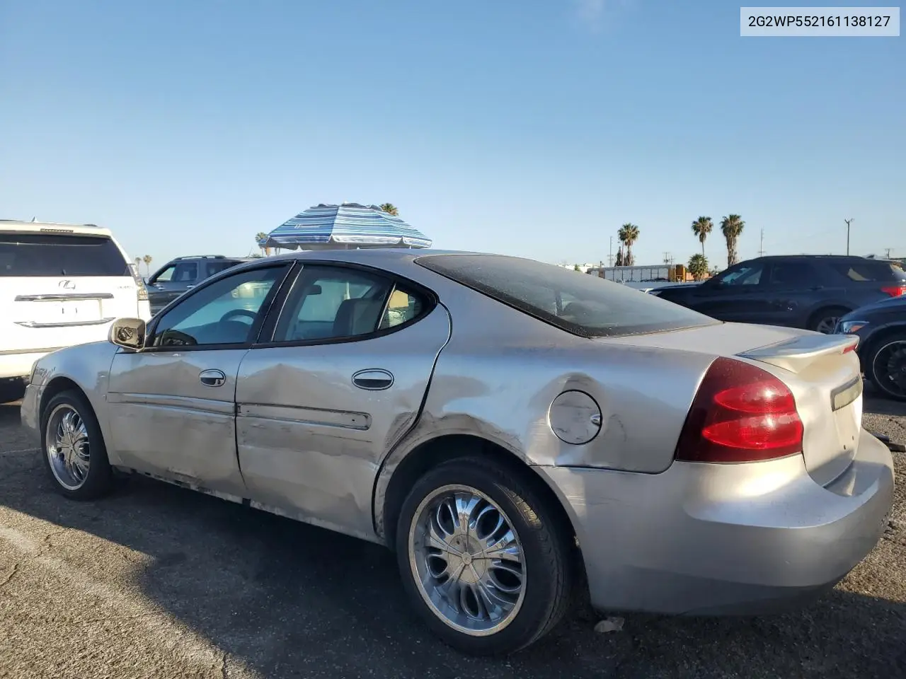 2006 Pontiac Grand Prix VIN: 2G2WP552161138127 Lot: 55696815