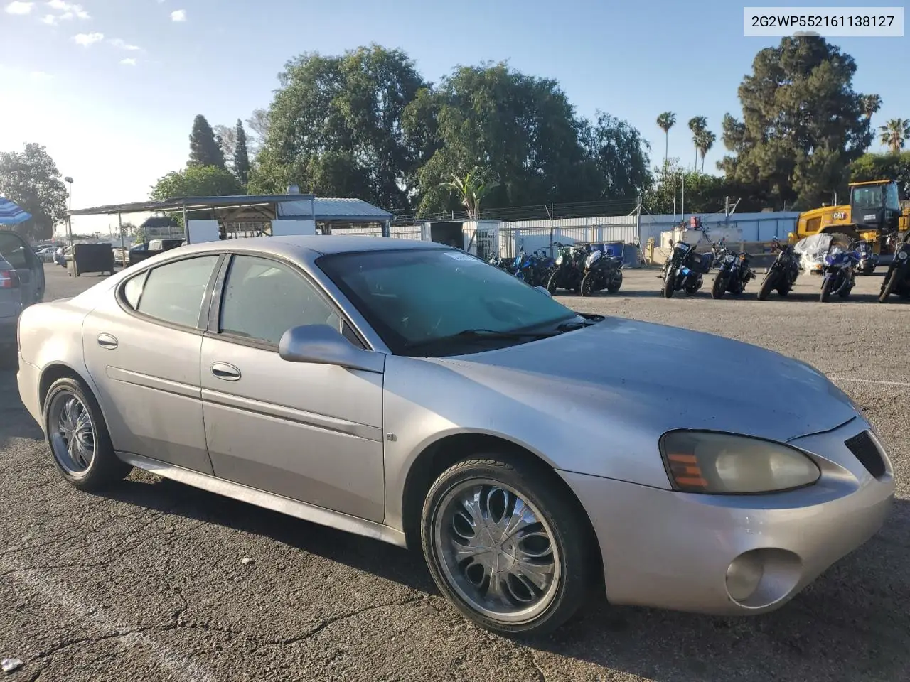 2006 Pontiac Grand Prix VIN: 2G2WP552161138127 Lot: 55696815
