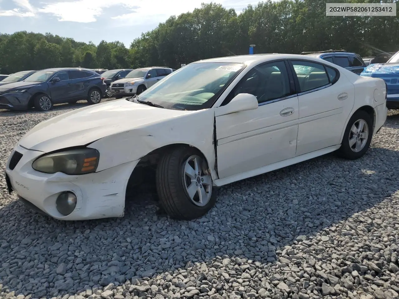 2006 Pontiac Grand Prix VIN: 2G2WP582061253412 Lot: 59024015