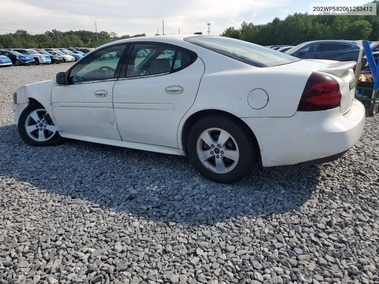 2006 Pontiac Grand Prix VIN: 2G2WP582061253412 Lot: 59024015