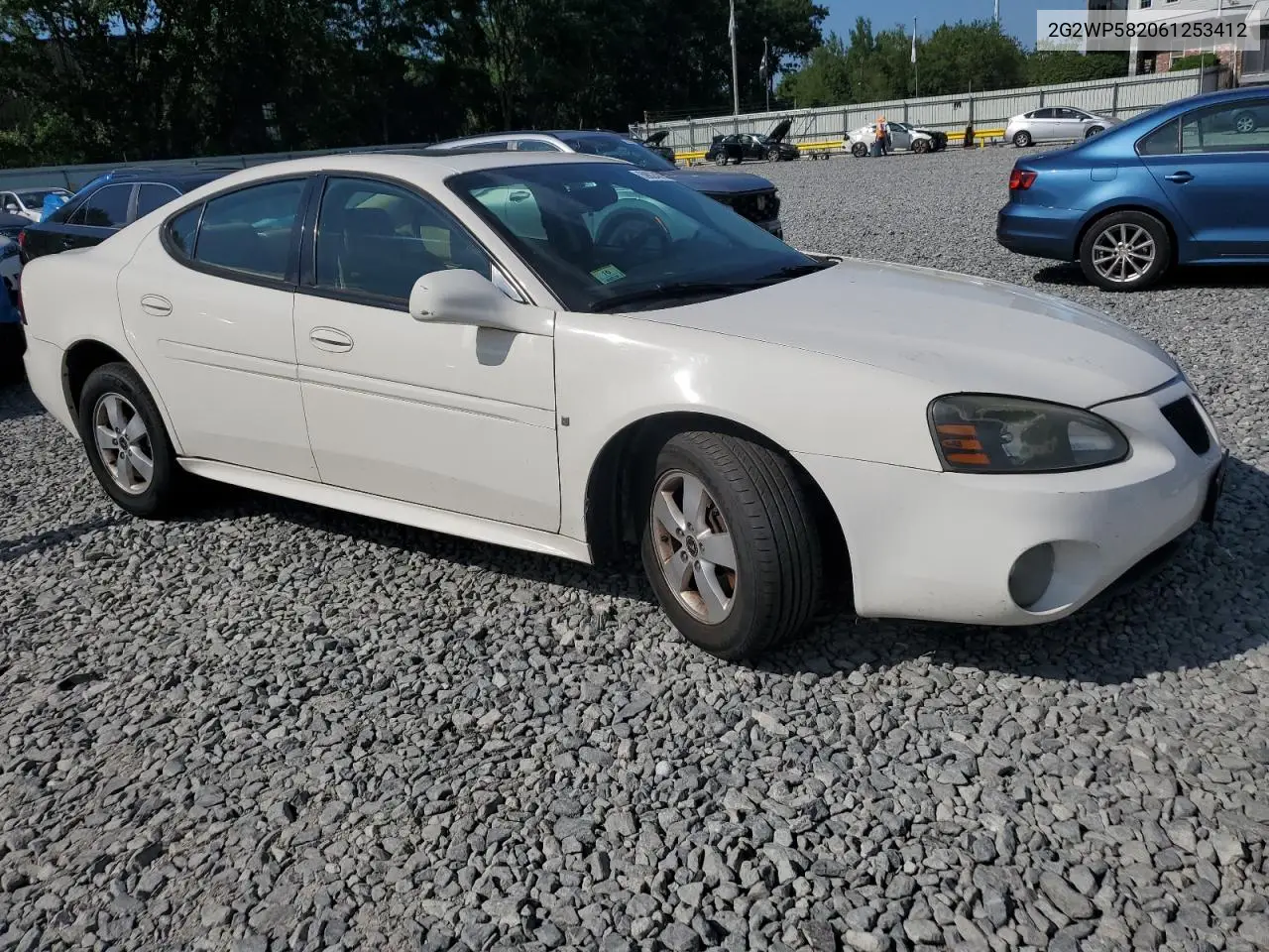 2006 Pontiac Grand Prix VIN: 2G2WP582061253412 Lot: 59024015