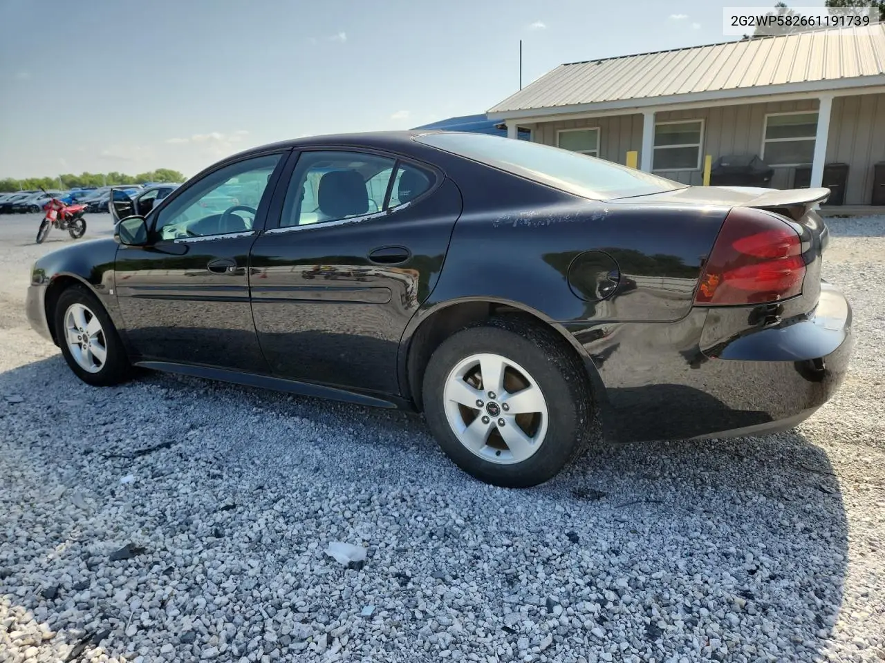 2006 Pontiac Grand Prix VIN: 2G2WP582661191739 Lot: 61387515