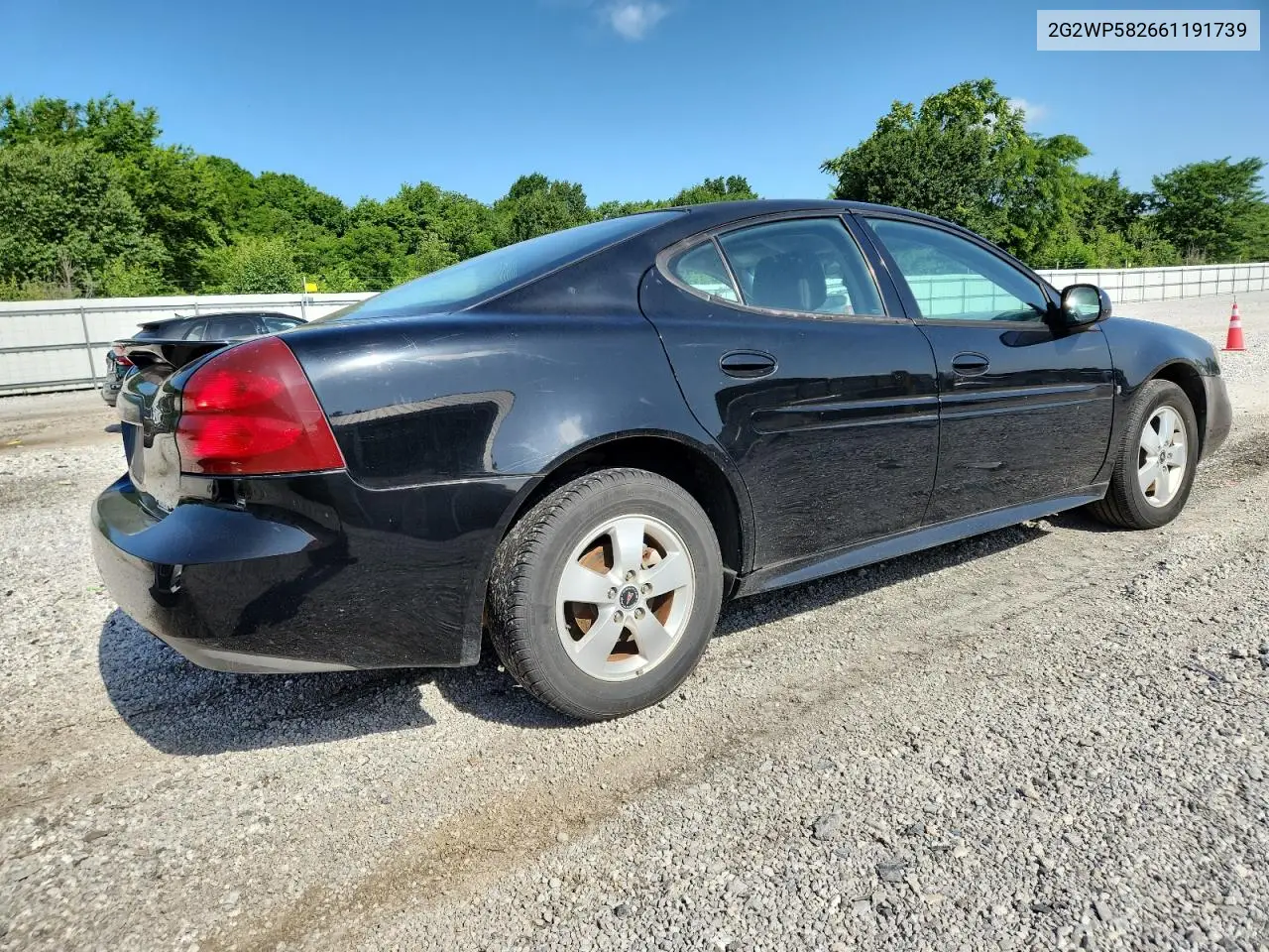 2006 Pontiac Grand Prix VIN: 2G2WP582661191739 Lot: 61387515