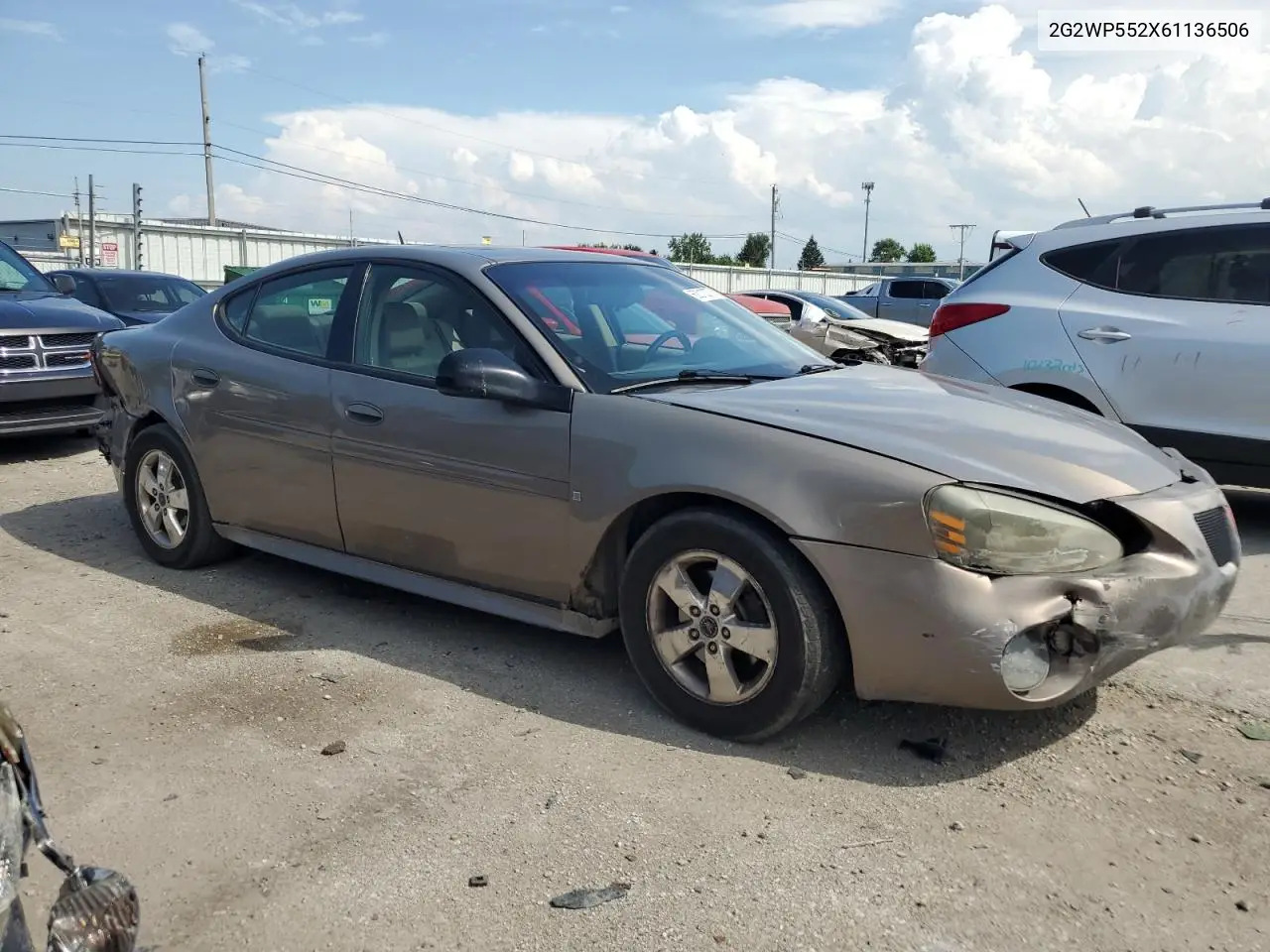 2006 Pontiac Grand Prix VIN: 2G2WP552X61136506 Lot: 62012275