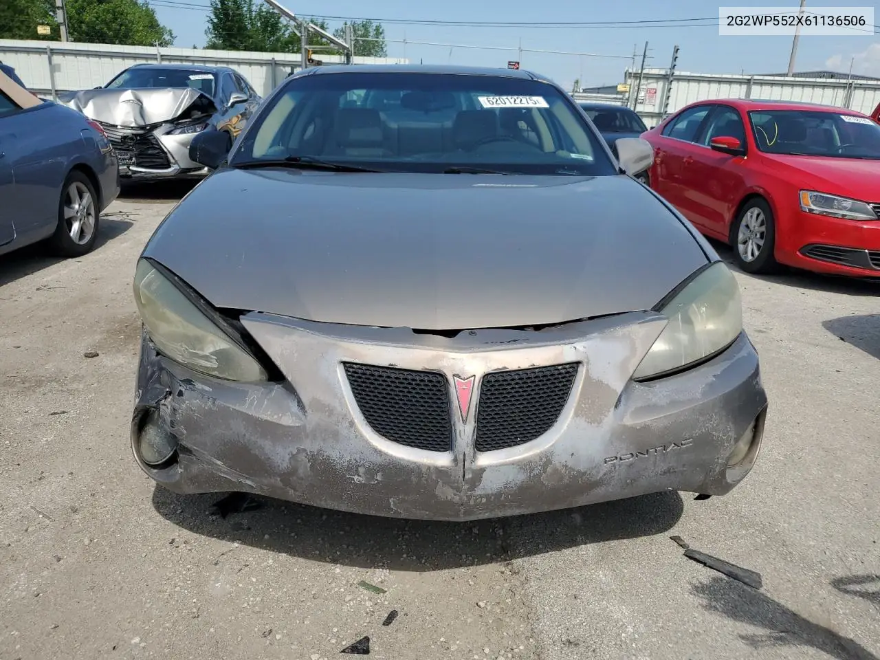 2006 Pontiac Grand Prix VIN: 2G2WP552X61136506 Lot: 62012275