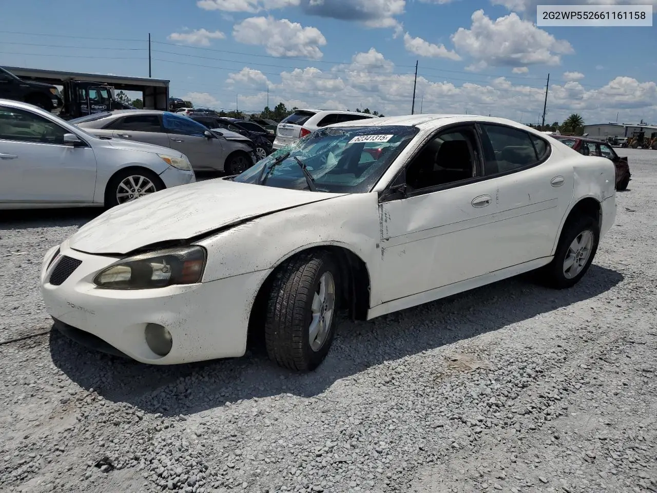 2006 Pontiac Grand Prix VIN: 2G2WP552661161158 Lot: 62341315