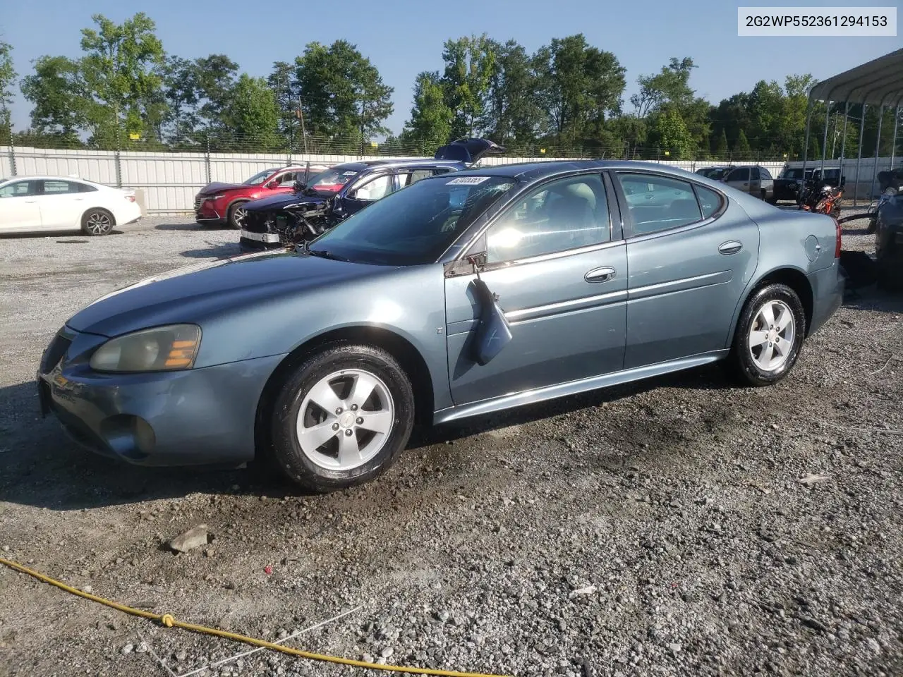 2006 Pontiac Grand Prix VIN: 2G2WP552361294153 Lot: 62405365