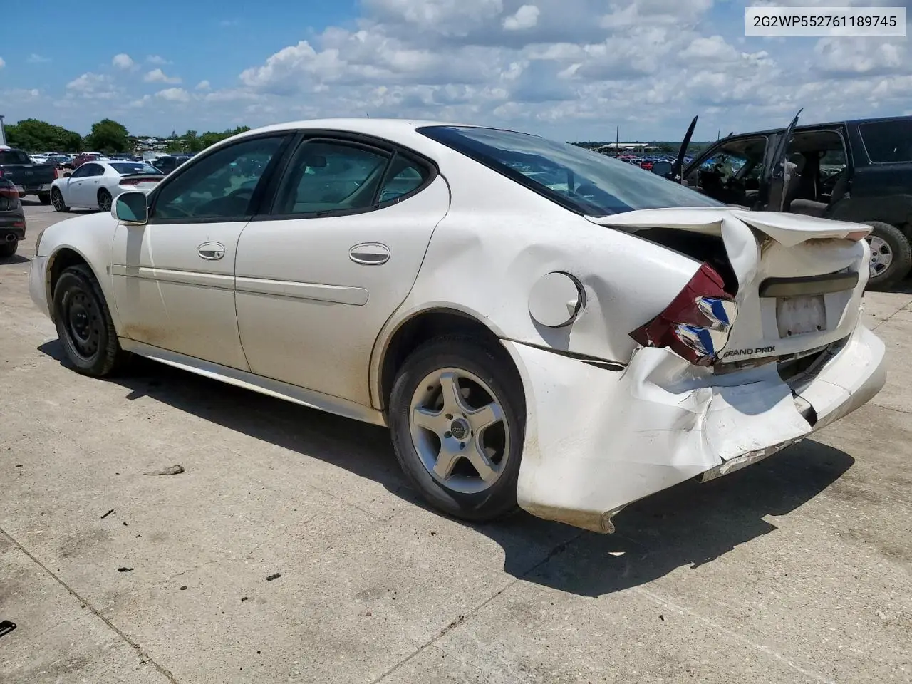 2006 Pontiac Grand Prix VIN: 2G2WP552761189745 Lot: 62416265