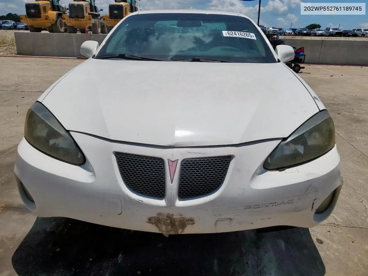 2006 Pontiac Grand Prix VIN: 2G2WP552761189745 Lot: 62416265