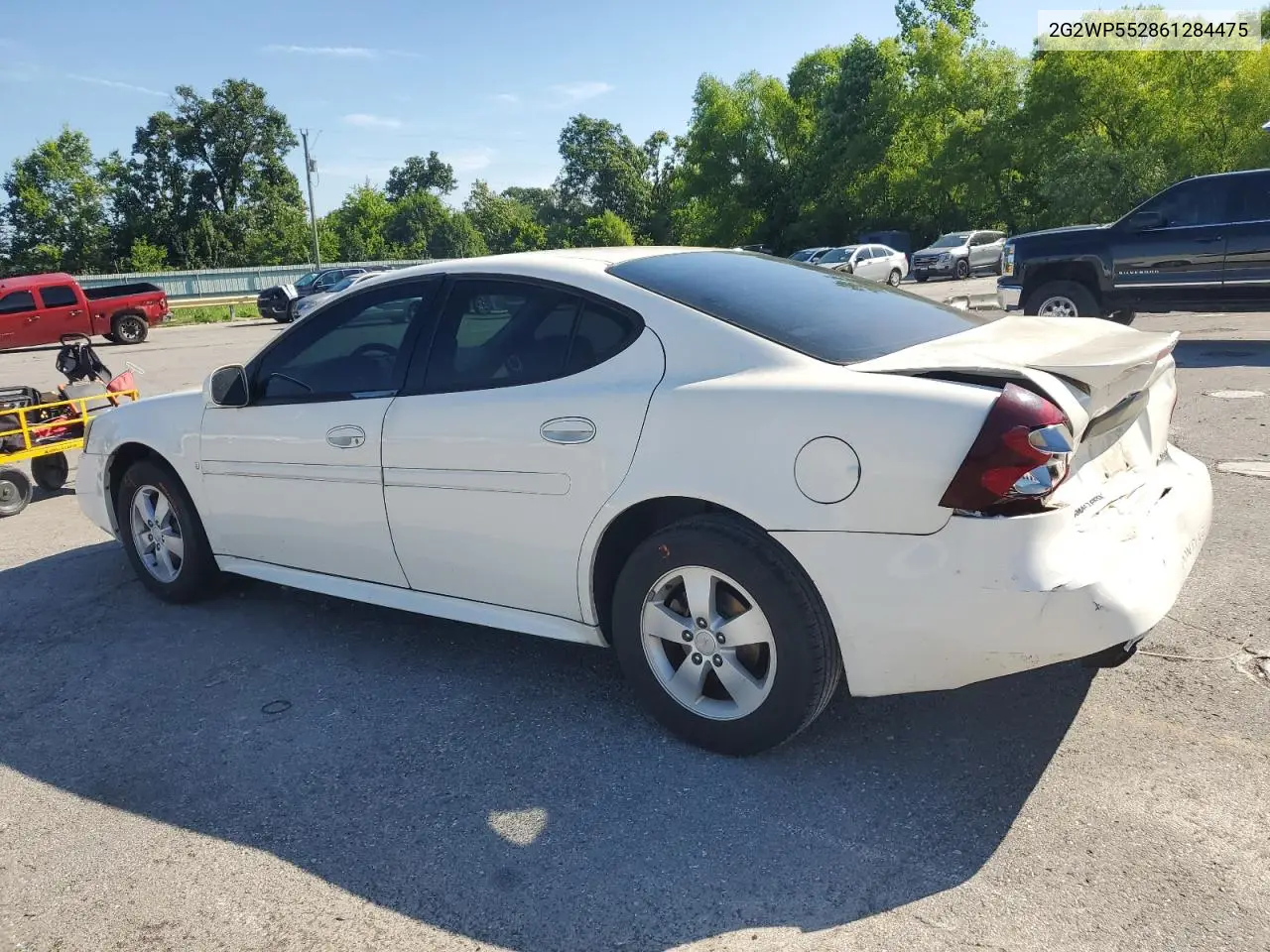 2006 Pontiac Grand Prix VIN: 2G2WP552861284475 Lot: 62540045