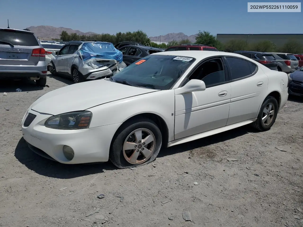 2006 Pontiac Grand Prix VIN: 2G2WP552261110059 Lot: 62818355