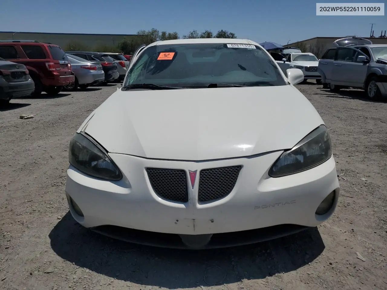 2006 Pontiac Grand Prix VIN: 2G2WP552261110059 Lot: 62818355
