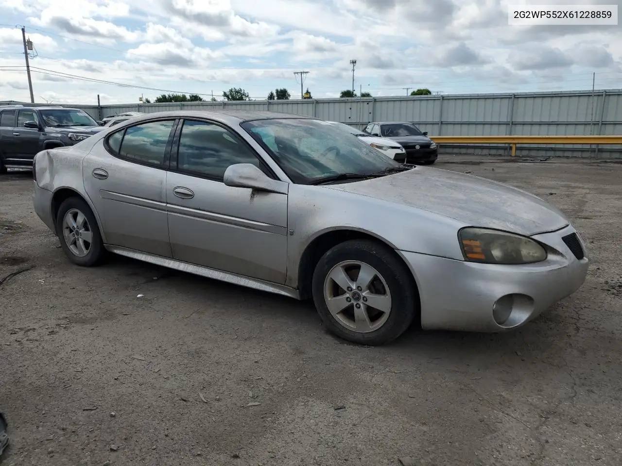 2006 Pontiac Grand Prix VIN: 2G2WP552X61228859 Lot: 62874375