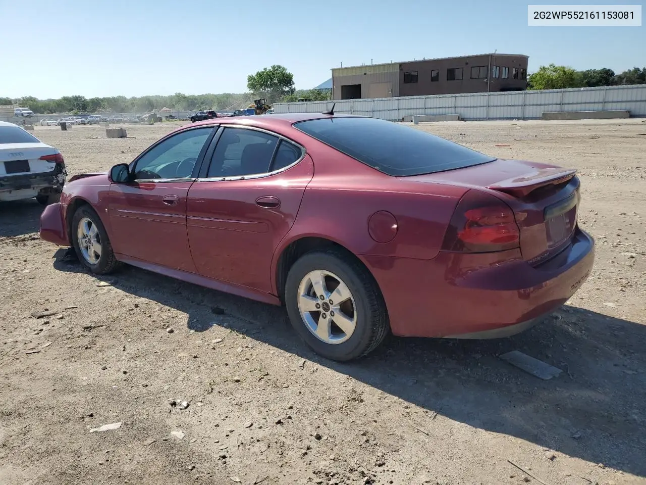 2006 Pontiac Grand Prix VIN: 2G2WP552161153081 Lot: 62944585
