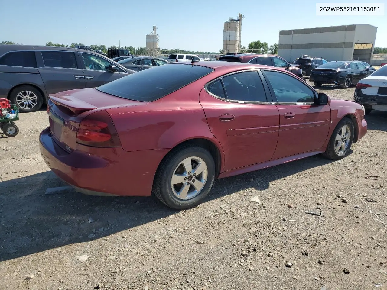 2006 Pontiac Grand Prix VIN: 2G2WP552161153081 Lot: 62944585