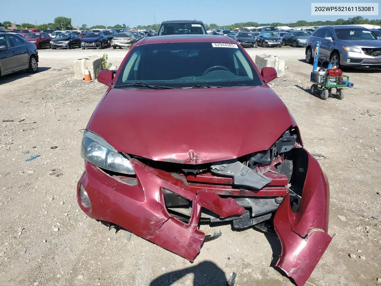 2006 Pontiac Grand Prix VIN: 2G2WP552161153081 Lot: 62944585