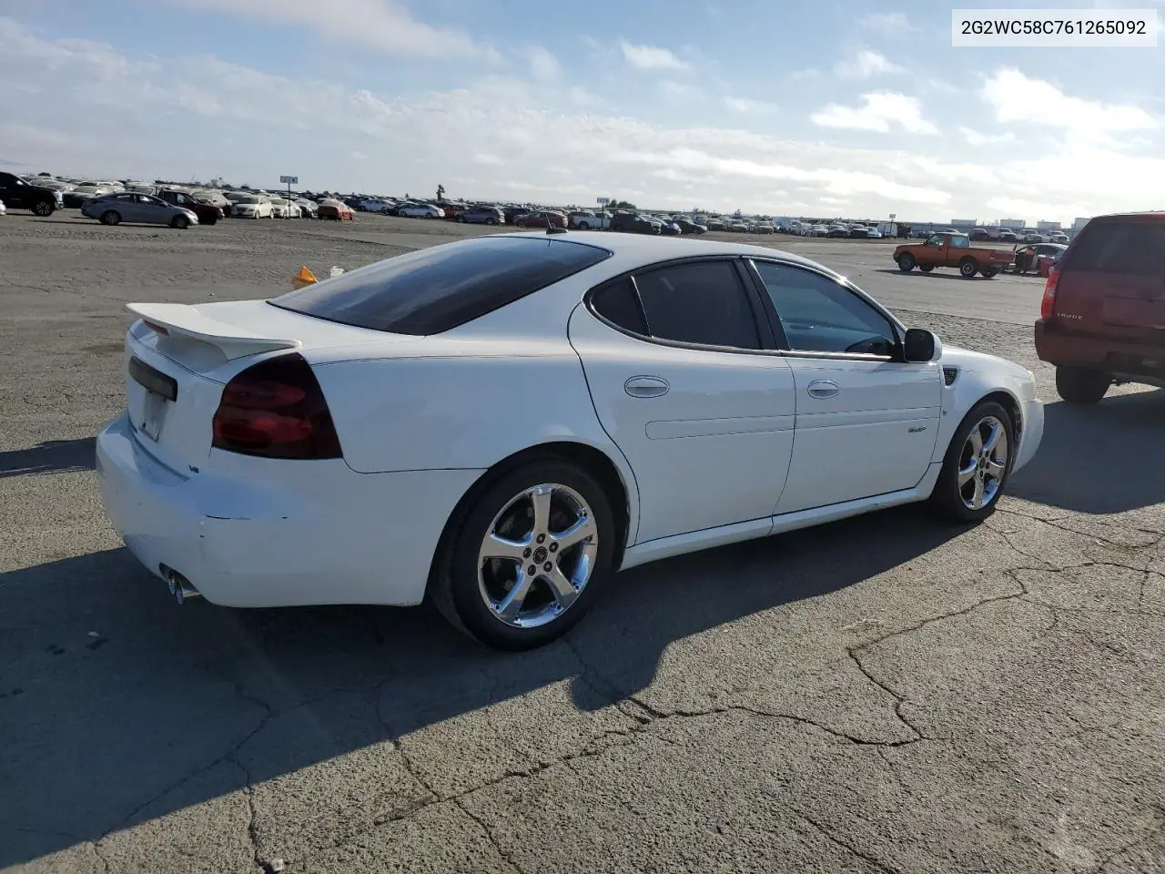 2006 Pontiac Grand Prix Gxp VIN: 2G2WC58C761265092 Lot: 63118695