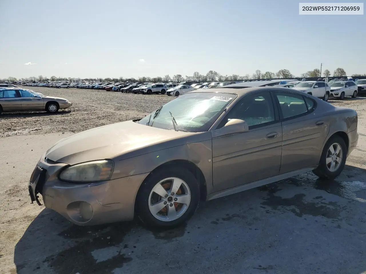 2007 Pontiac Grand Prix VIN: 2G2WP552171206959 Lot: 52395965