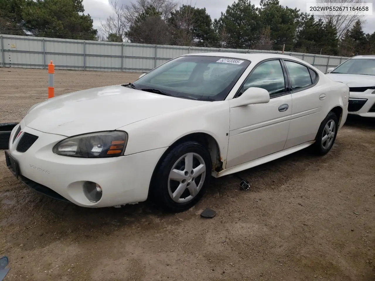 2007 Pontiac Grand Prix VIN: 2G2WP552671164658 Lot: 52743385