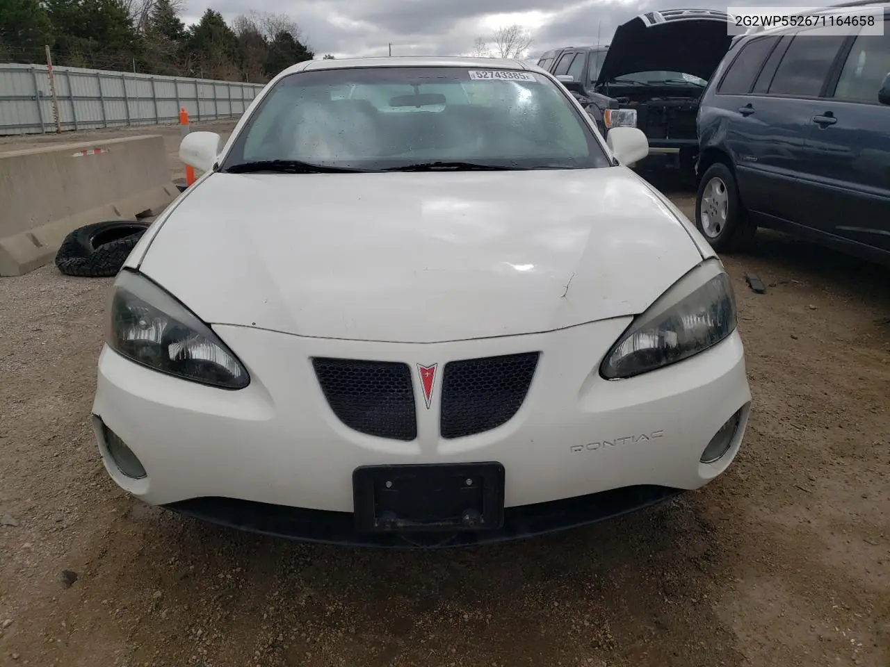 2007 Pontiac Grand Prix VIN: 2G2WP552671164658 Lot: 52743385