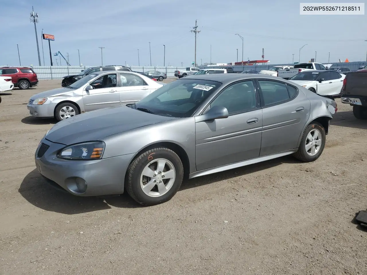 2007 Pontiac Grand Prix VIN: 2G2WP552671218511 Lot: 55602845