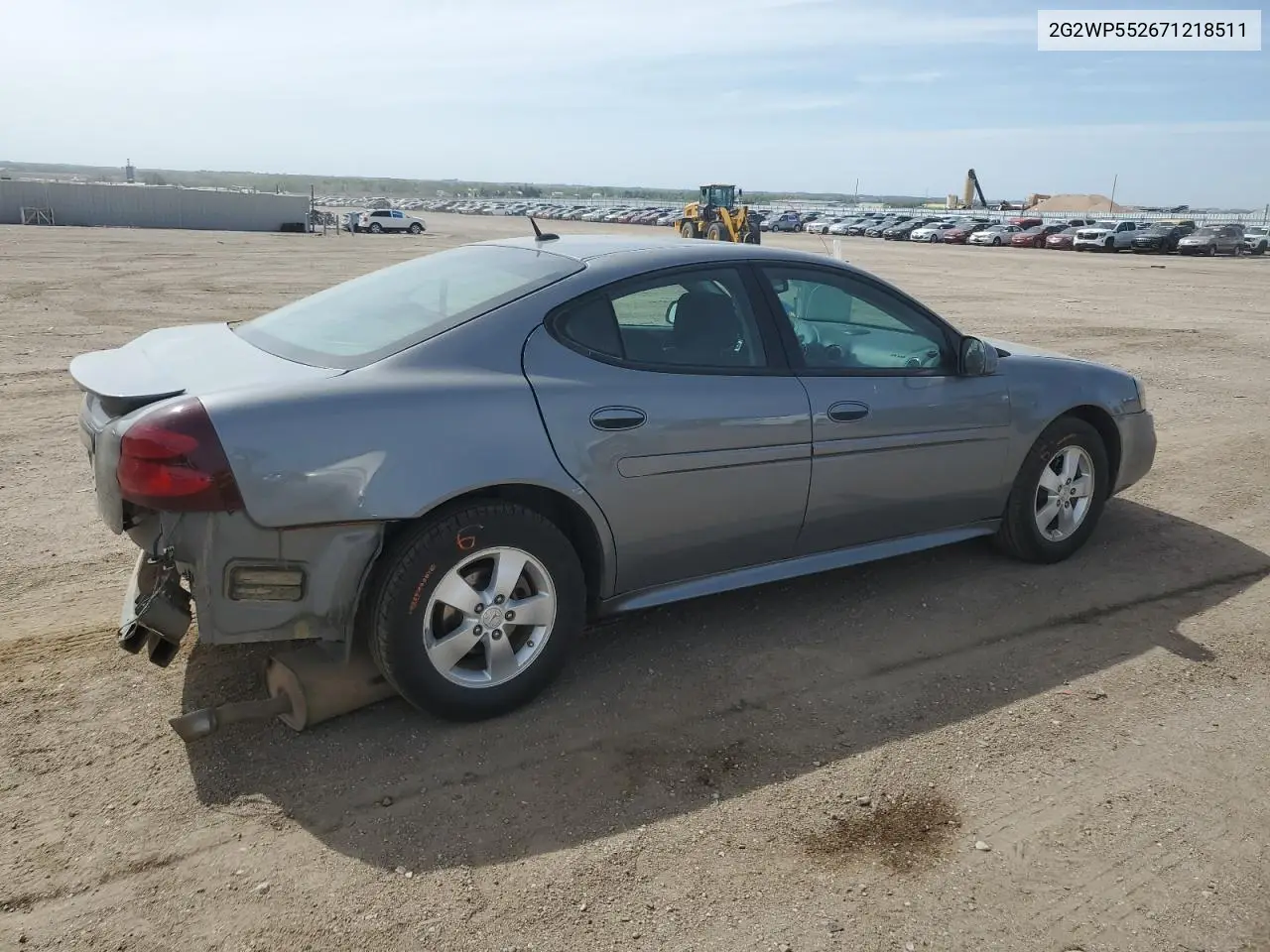 2007 Pontiac Grand Prix VIN: 2G2WP552671218511 Lot: 55602845