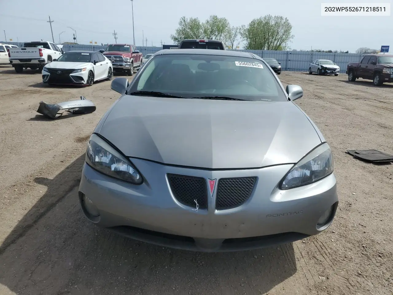2007 Pontiac Grand Prix VIN: 2G2WP552671218511 Lot: 55602845