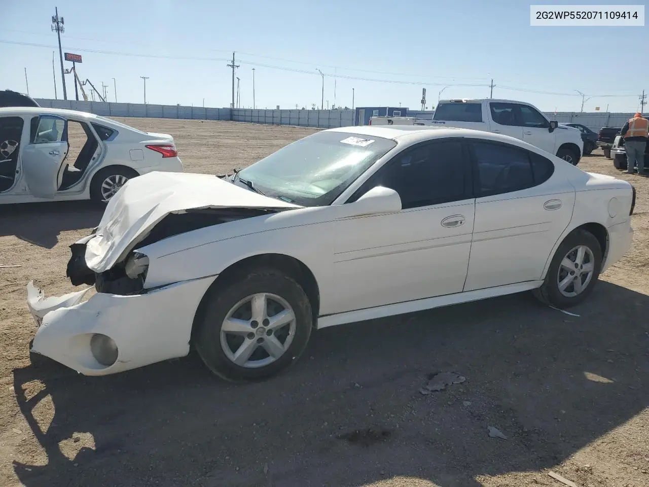 2007 Pontiac Grand Prix VIN: 2G2WP552071109414 Lot: 55741245