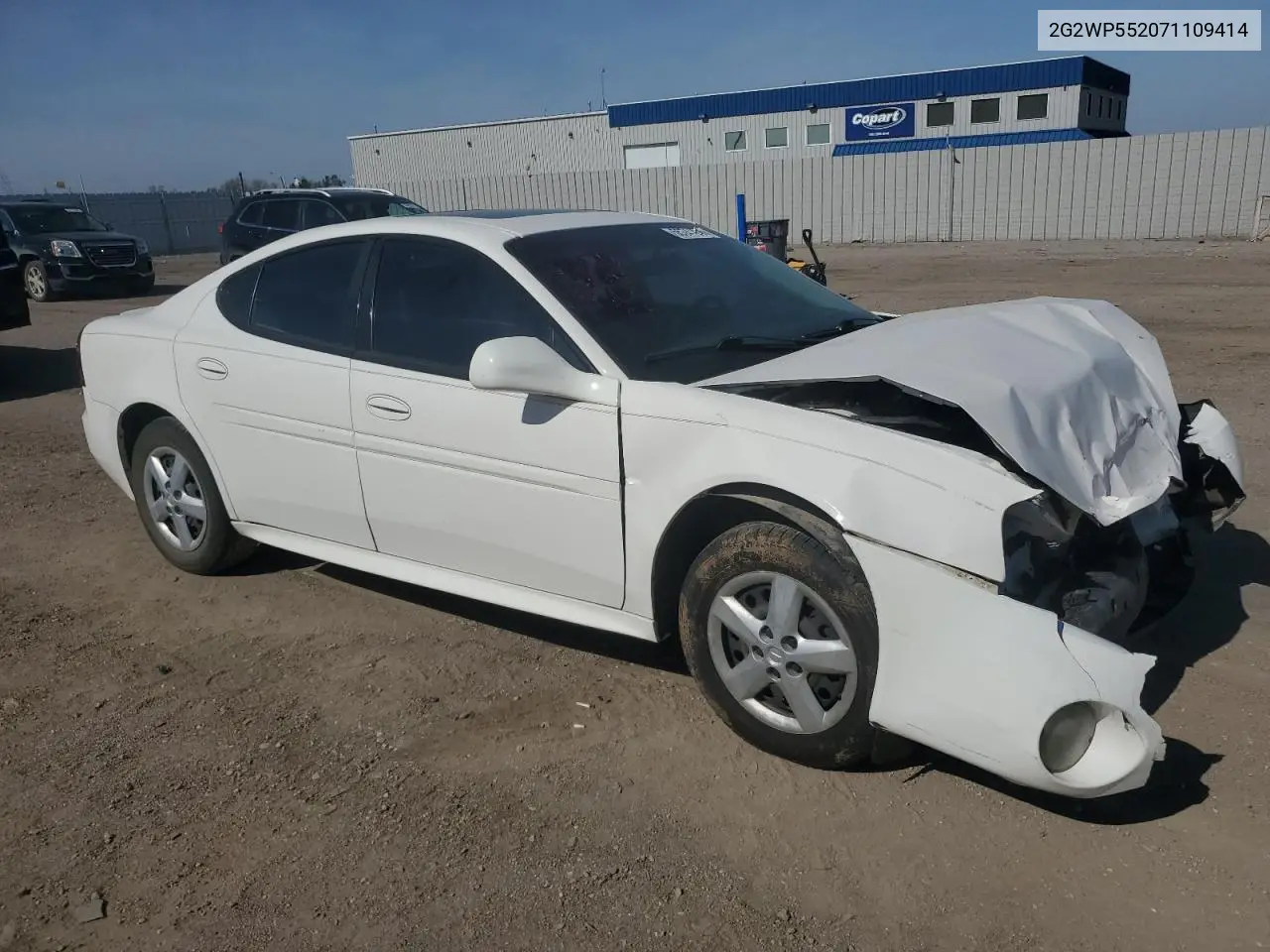 2007 Pontiac Grand Prix VIN: 2G2WP552071109414 Lot: 55741245