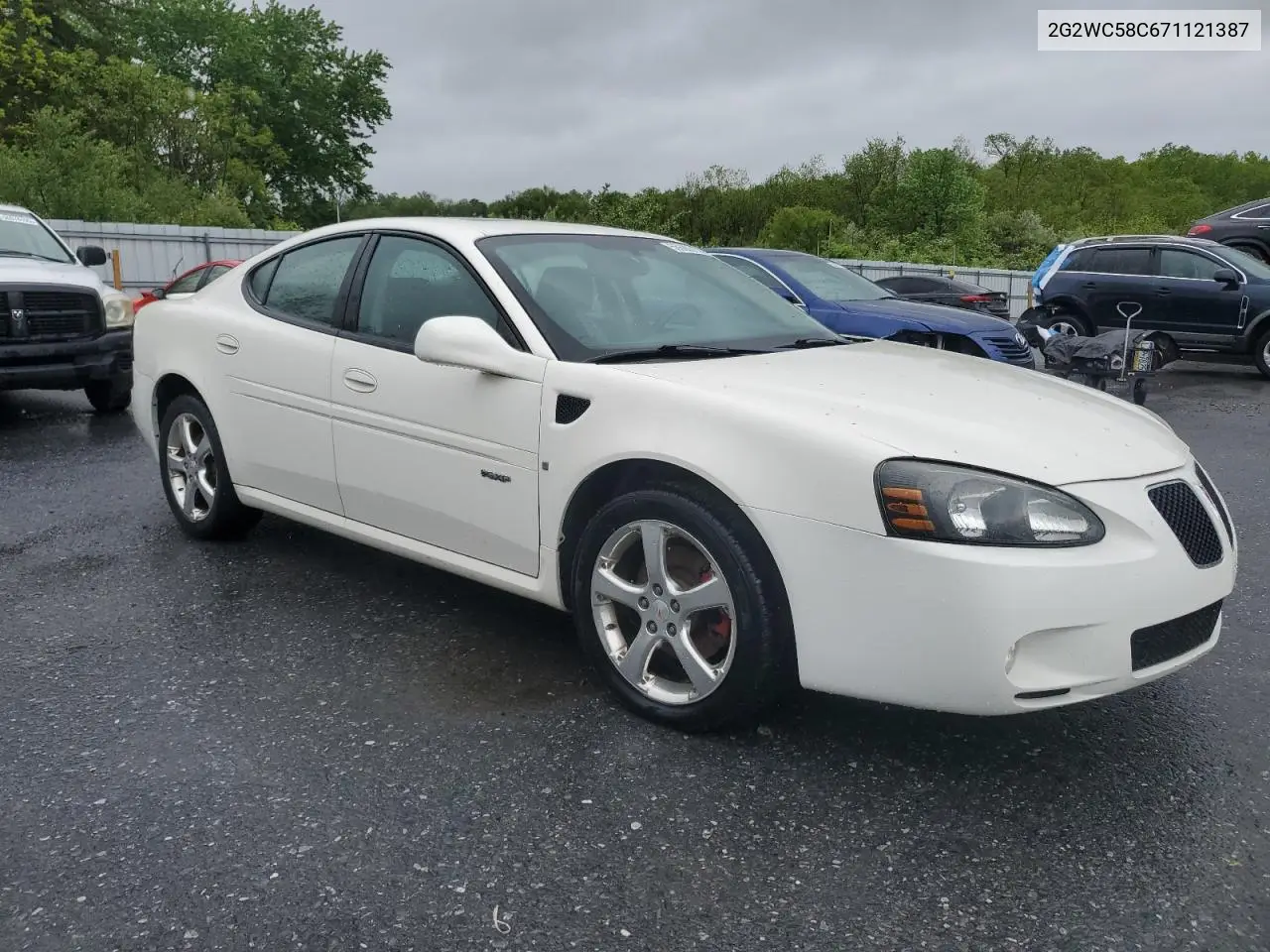 2007 Pontiac Grand Prix Gxp VIN: 2G2WC58C671121387 Lot: 56680315