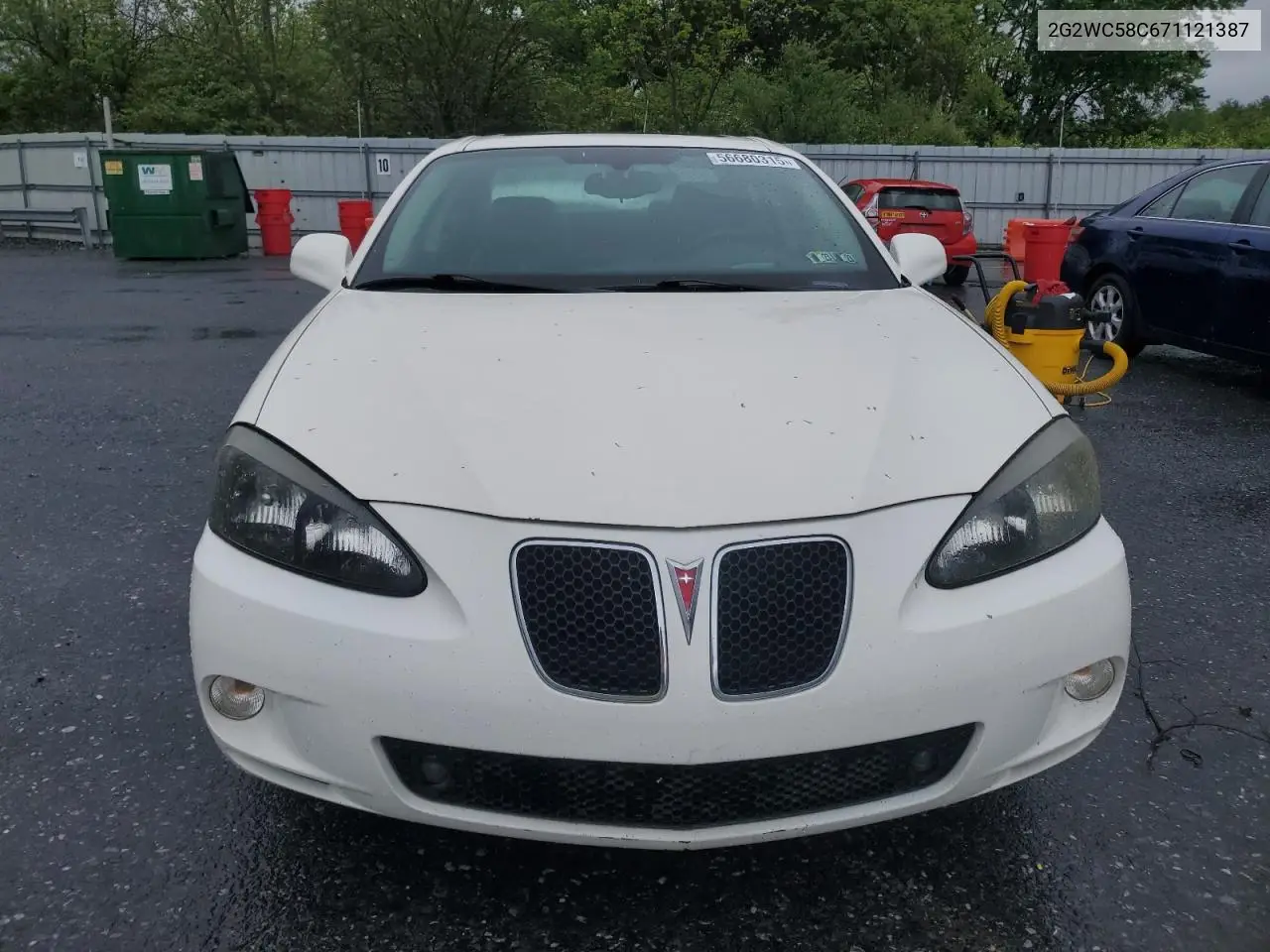 2007 Pontiac Grand Prix Gxp VIN: 2G2WC58C671121387 Lot: 56680315