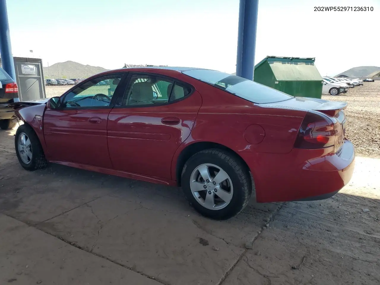 2007 Pontiac Grand Prix VIN: 2G2WP552971236310 Lot: 61622875