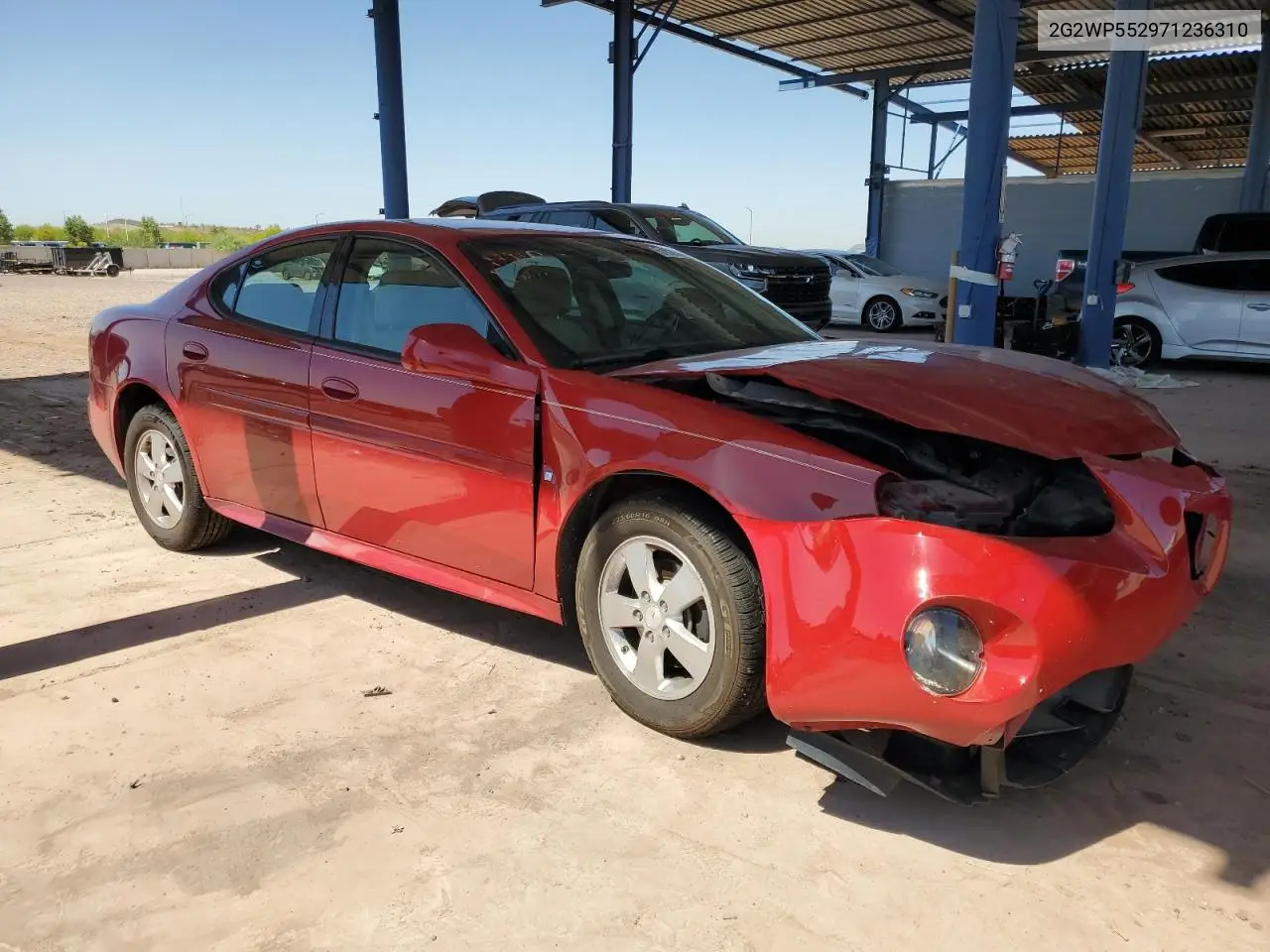 2007 Pontiac Grand Prix VIN: 2G2WP552971236310 Lot: 61622875