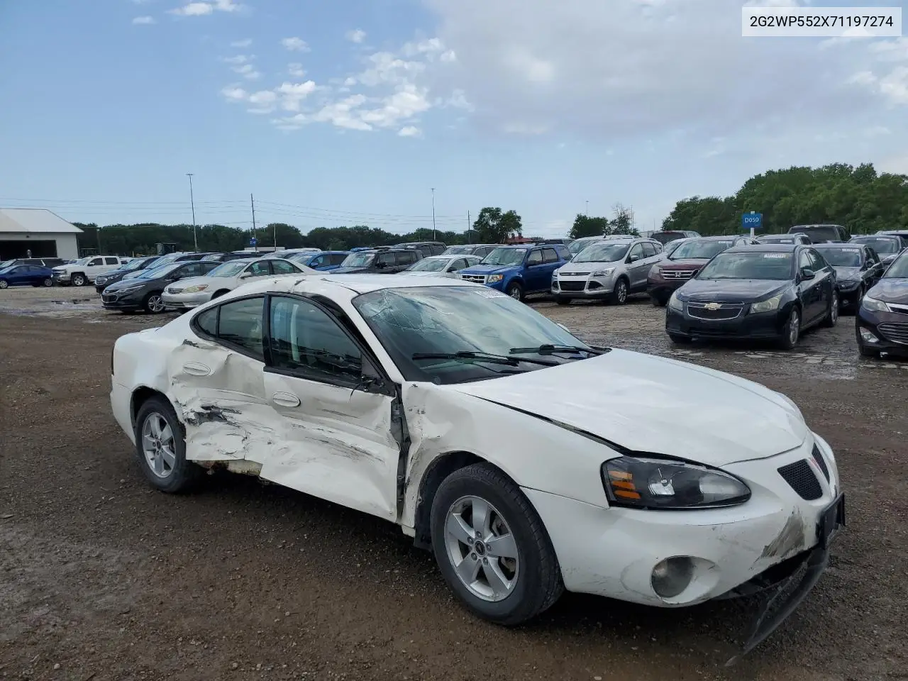 2007 Pontiac Grand Prix VIN: 2G2WP552X71197274 Lot: 61762035