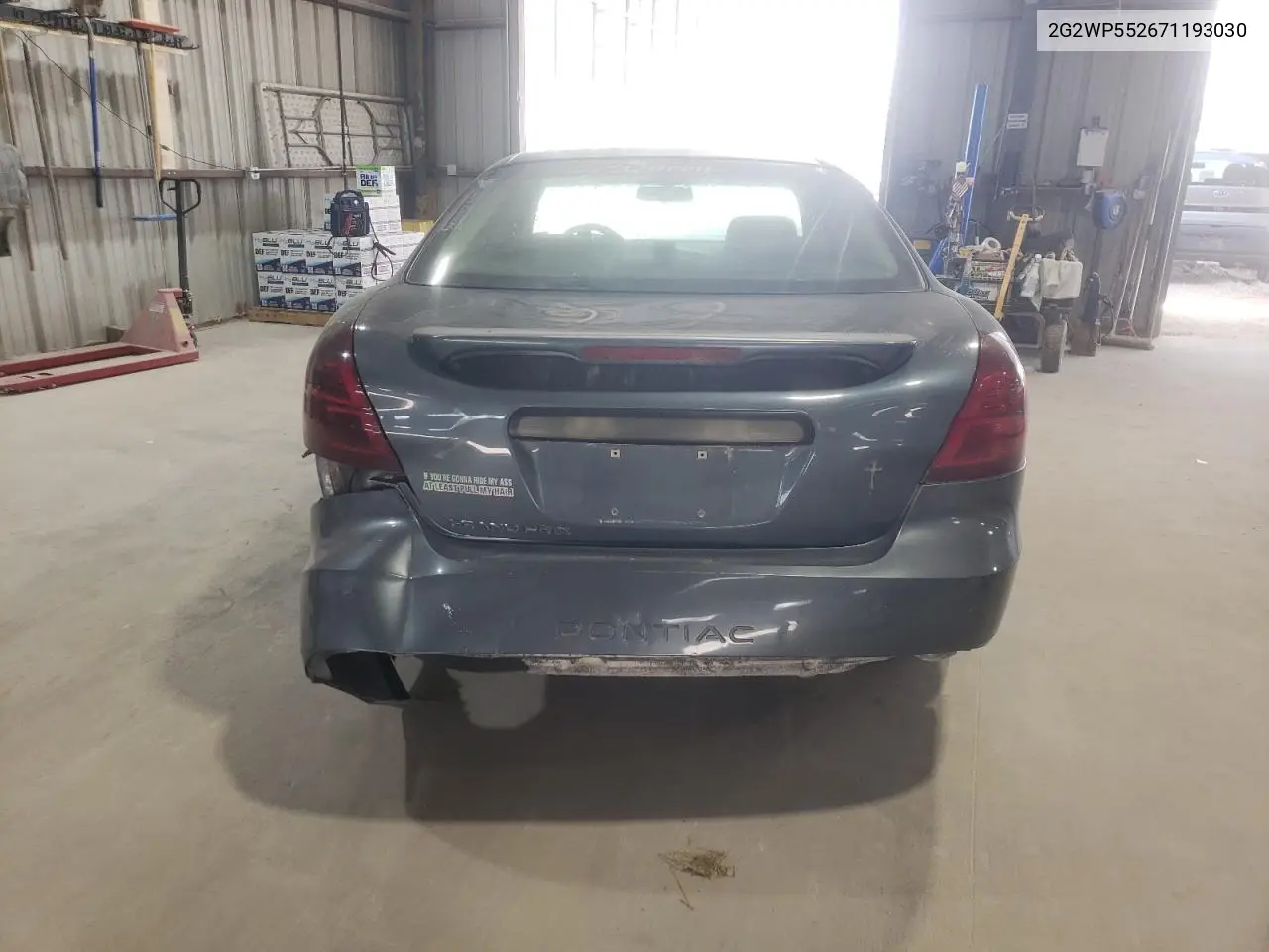 2007 Pontiac Grand Prix VIN: 2G2WP552671193030 Lot: 61913195