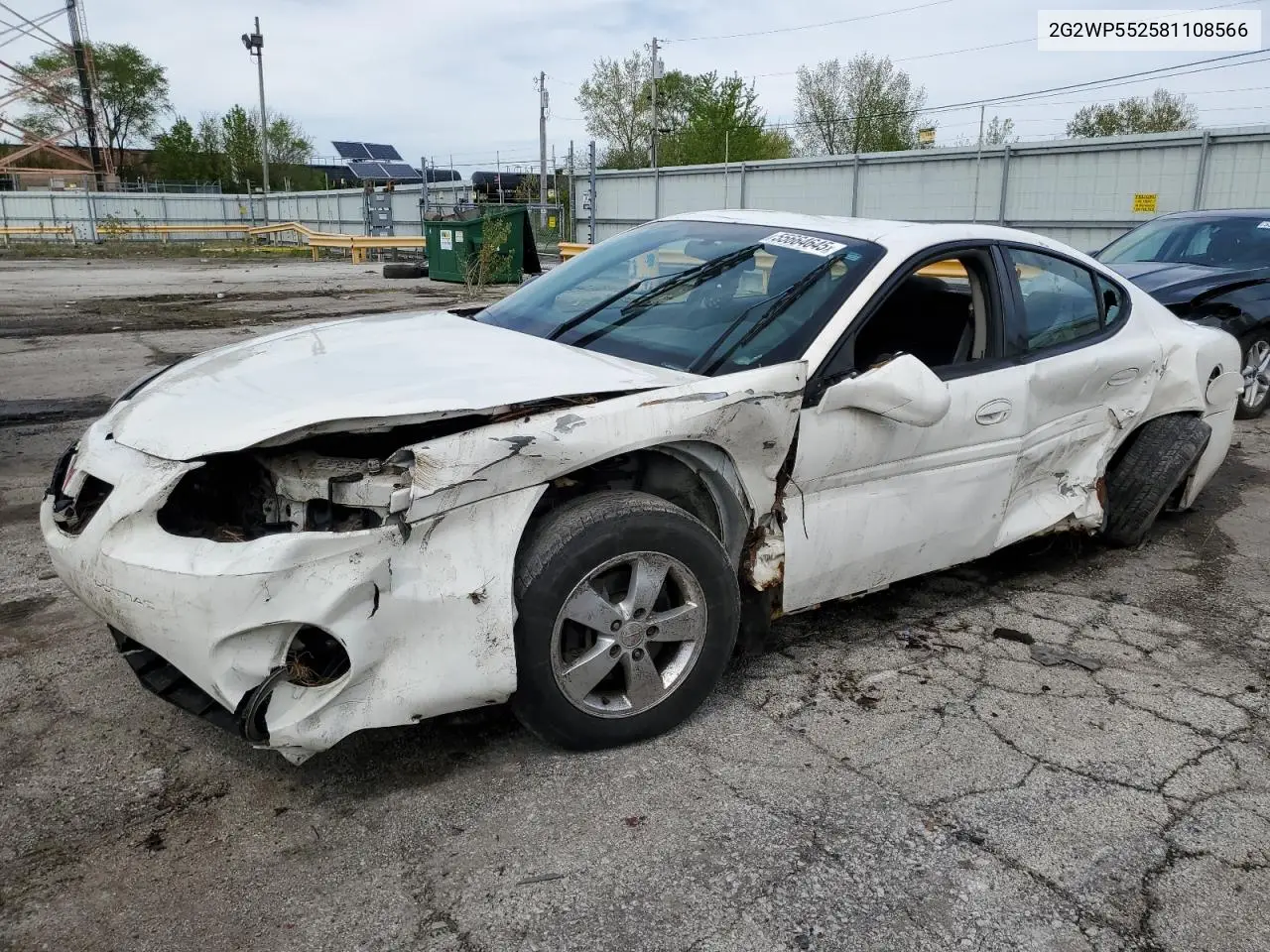 2008 Pontiac Grand Prix VIN: 2G2WP552581108566 Lot: 55664645