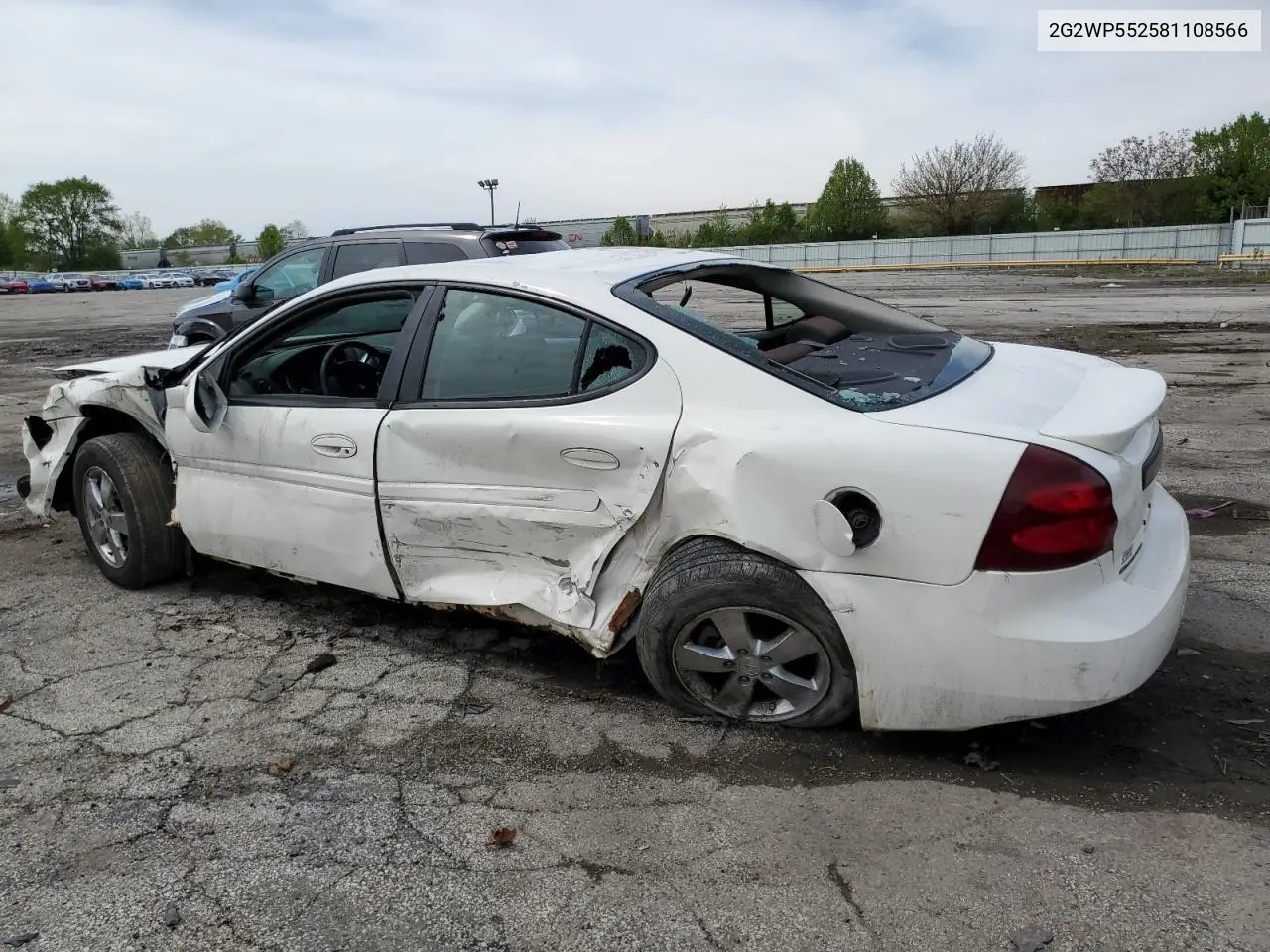 2008 Pontiac Grand Prix VIN: 2G2WP552581108566 Lot: 55664645