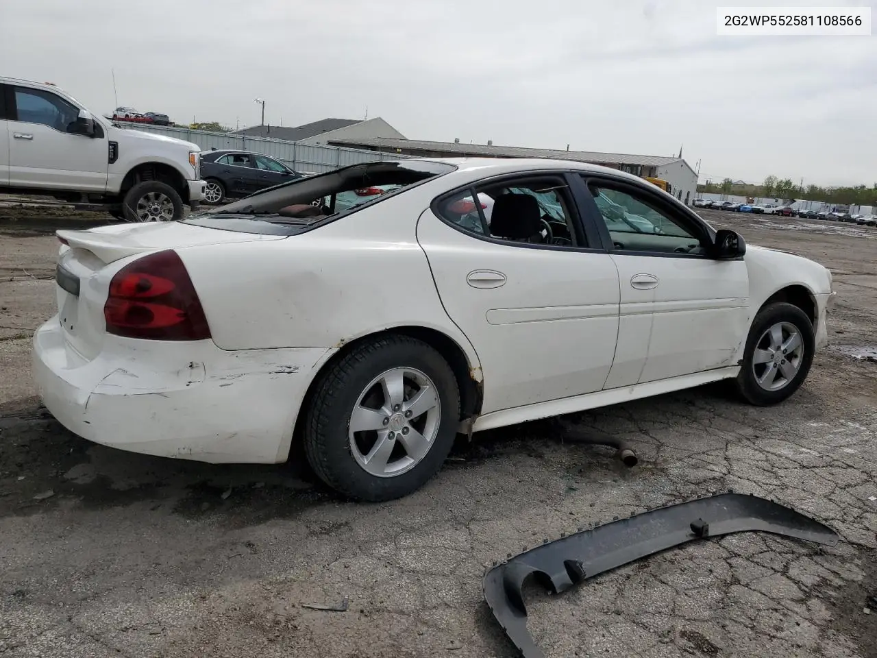 2008 Pontiac Grand Prix VIN: 2G2WP552581108566 Lot: 55664645