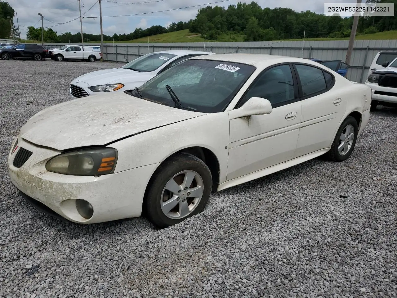 2008 Pontiac Grand Prix VIN: 2G2WP552281142321 Lot: 55754235