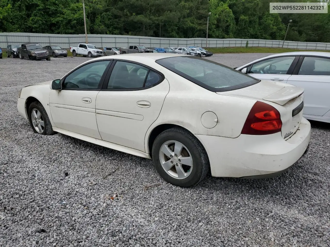 2008 Pontiac Grand Prix VIN: 2G2WP552281142321 Lot: 55754235