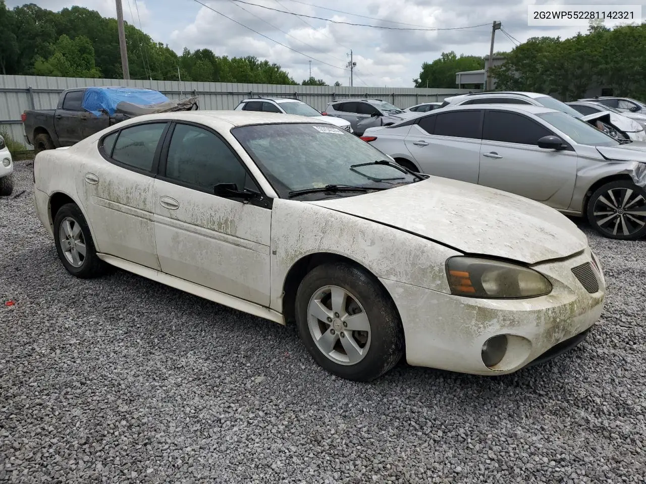 2008 Pontiac Grand Prix VIN: 2G2WP552281142321 Lot: 55754235