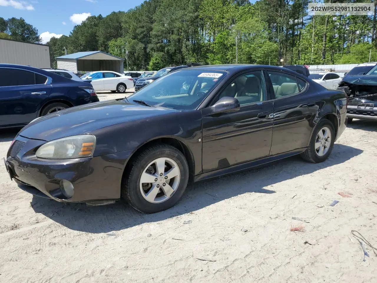 2008 Pontiac Grand Prix VIN: 2G2WP552981132904 Lot: 55984365