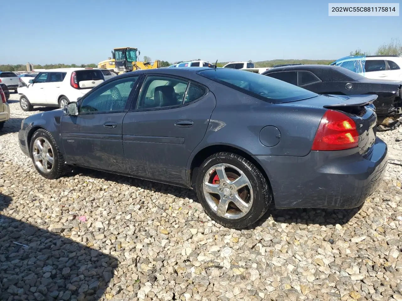 2008 Pontiac Grand Prix Gxp VIN: 2G2WC55C881175814 Lot: 56208485
