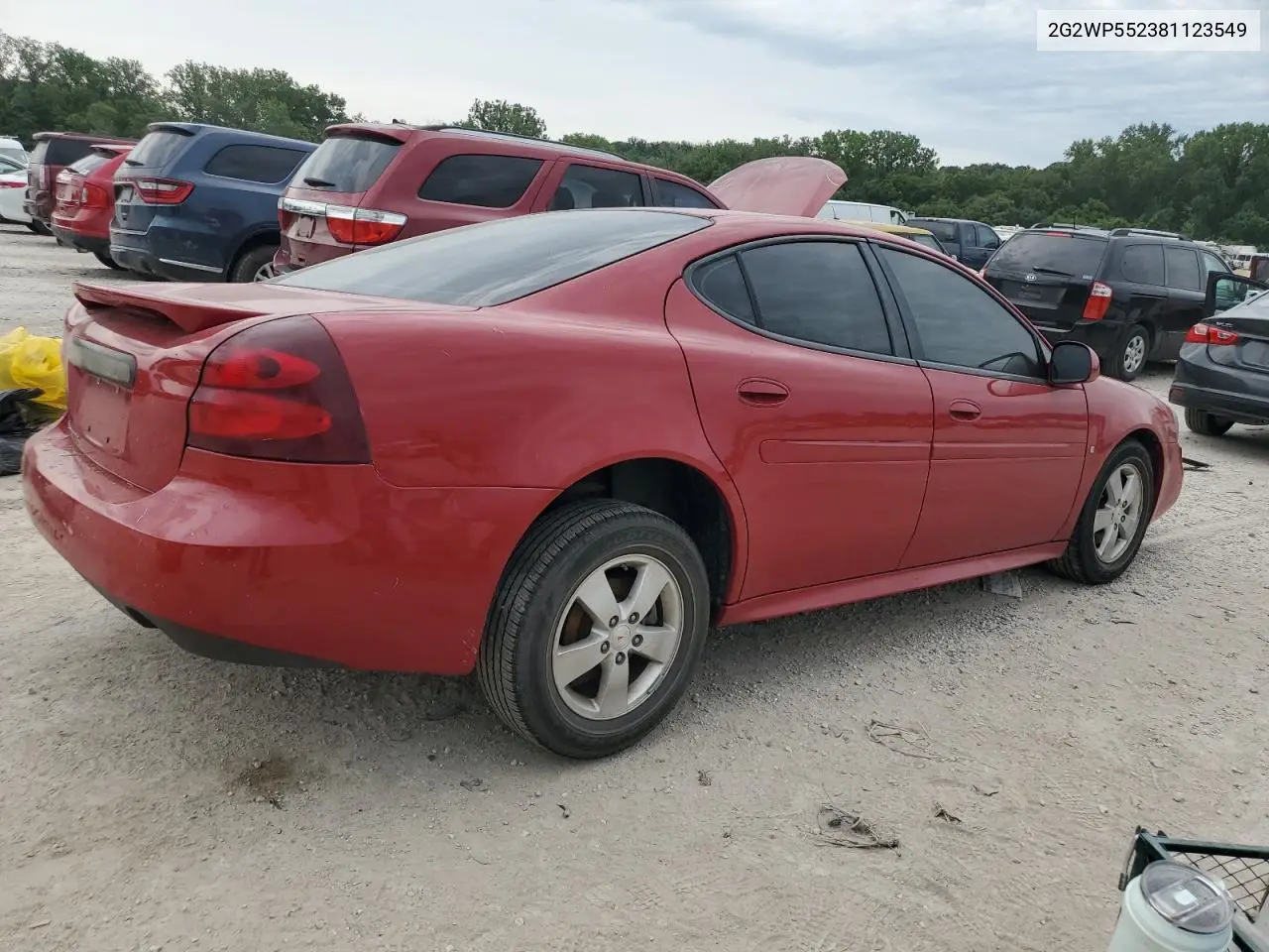 2008 Pontiac Grand Prix VIN: 2G2WP552381123549 Lot: 61133425