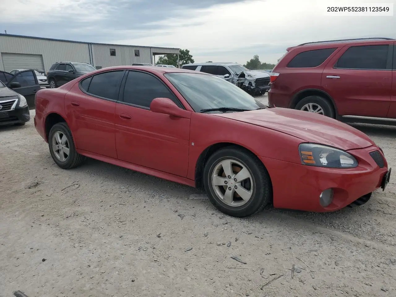 2008 Pontiac Grand Prix VIN: 2G2WP552381123549 Lot: 61133425