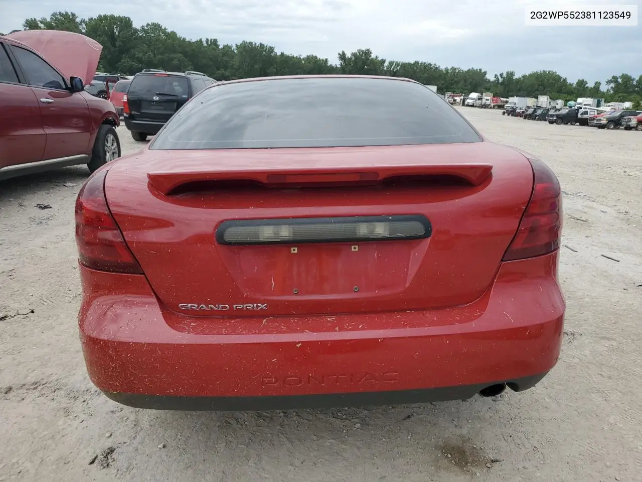 2008 Pontiac Grand Prix VIN: 2G2WP552381123549 Lot: 61133425