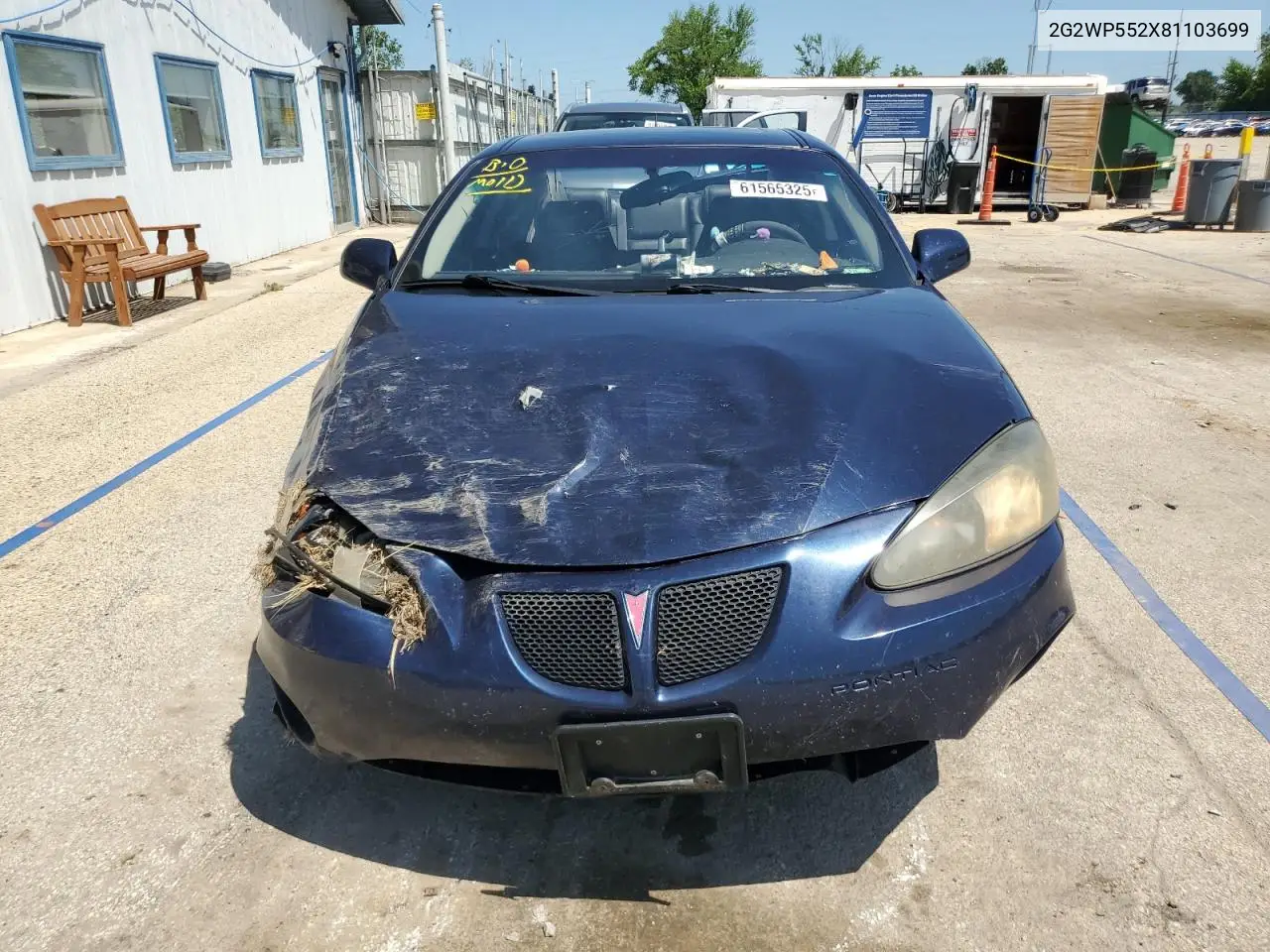 2008 Pontiac Grand Prix VIN: 2G2WP552X81103699 Lot: 61565325