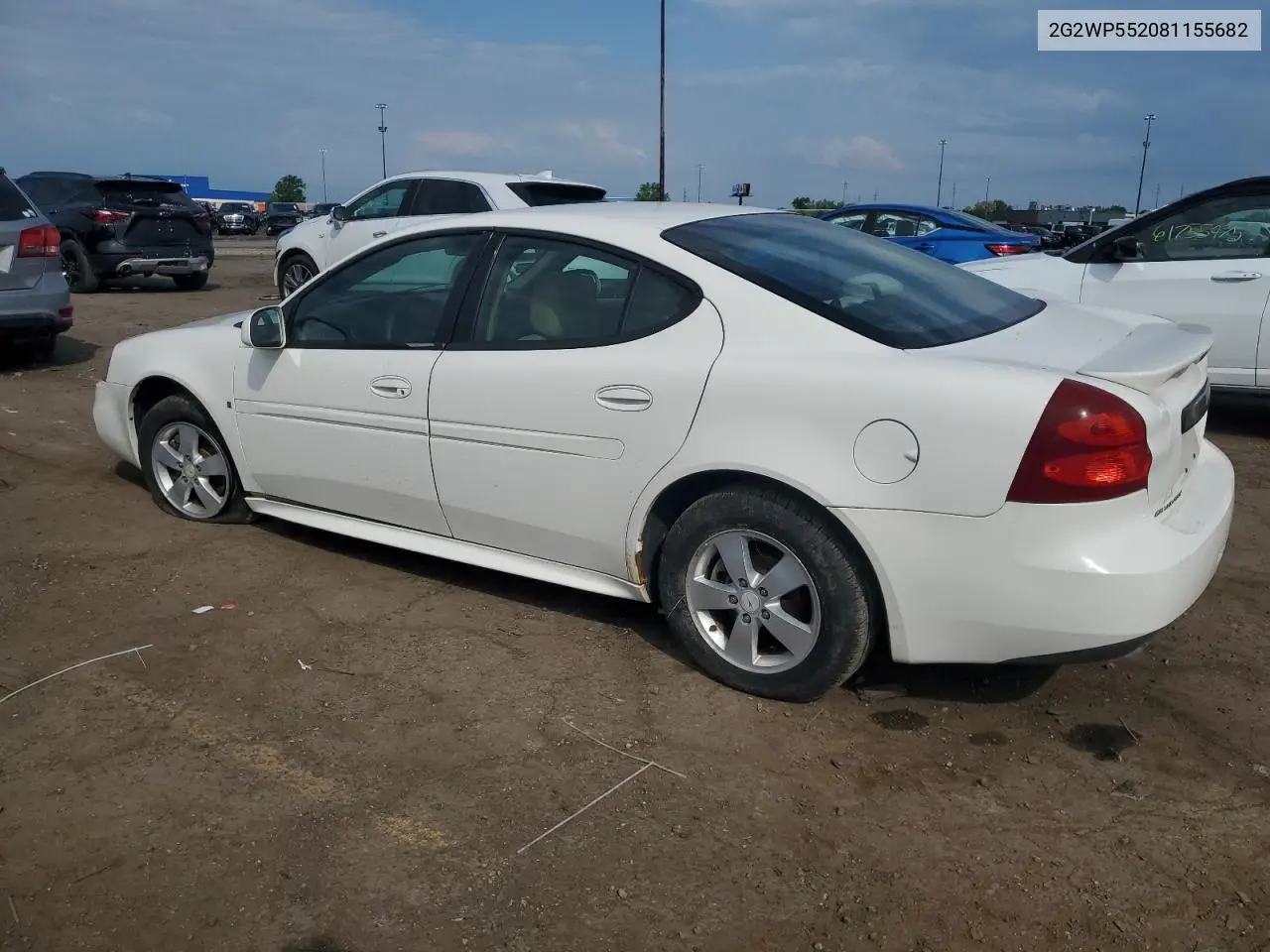 2008 Pontiac Grand Prix VIN: 2G2WP552081155682 Lot: 61576645