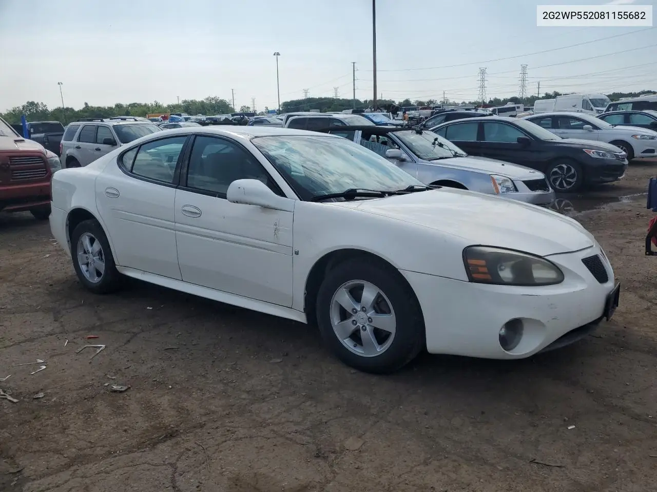 2008 Pontiac Grand Prix VIN: 2G2WP552081155682 Lot: 61576645